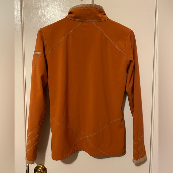 Athleta Fleece Lined Long Sleeve Pullover - Size Small - Burnt Orange - Picture 5 of 5